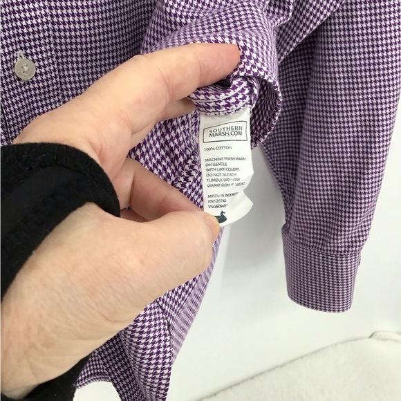 Southern Marsh Men’s Nashville Gingham Dress Shirt Button Down Casual Size XL - Picture 5 of 5
